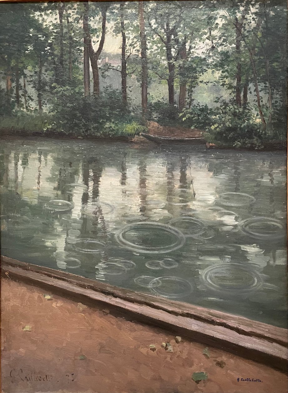 A Yerres, az eső hatása, 1875. Gustave Caillebotte alkotó: Gustave Caillebotte