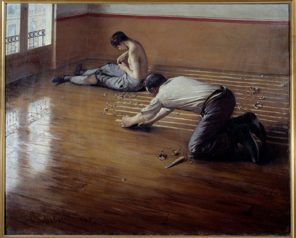 A padlógyaluk. Gustave Caillebotte festménye alkotó: Gustave Caillebotte