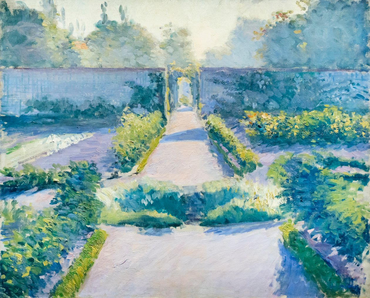 A konyhakert, Yerres, c. 1875-1877 (olaj, vászon) alkotó: Gustave Caillebotte