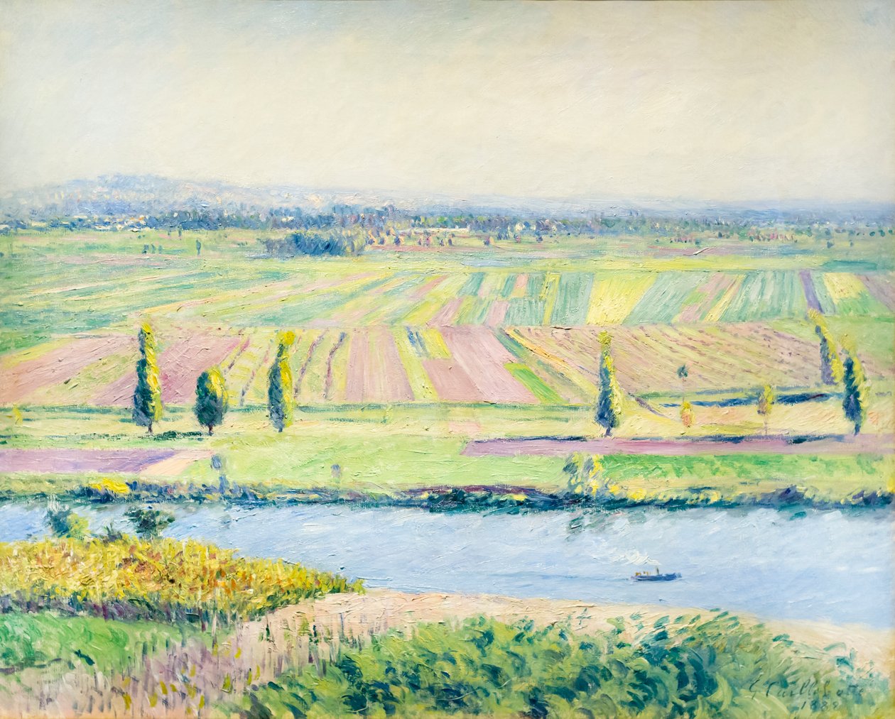 Gennevilliers síksága Argenteuil dombjairól alkotó: Gustave Caillebotte