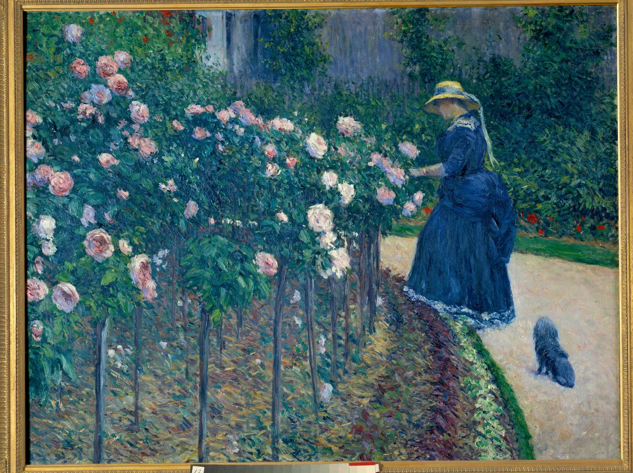 A rózsákat. A kis Gennevillierek kertje. Gustave Caillebotte (1848-1894) festménye alkotó: Gustave Caillebotte