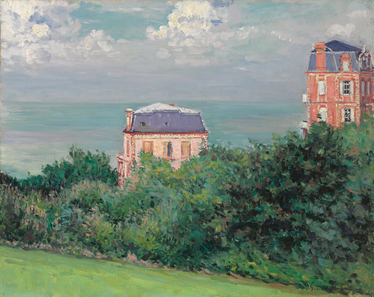 Villák Villers-sur-Merben, 1880 alkotó: Gustave Caillebotte