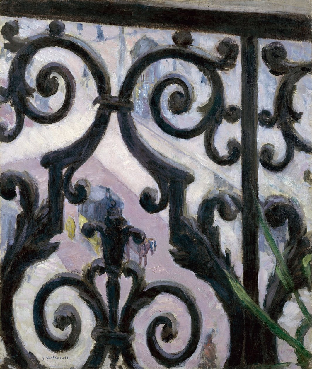 Kilátás az erkélyről - Kilátás az erkélyről - Gustave Caillebotte (1848-1894) festménye alkotó: Gustave Caillebotte