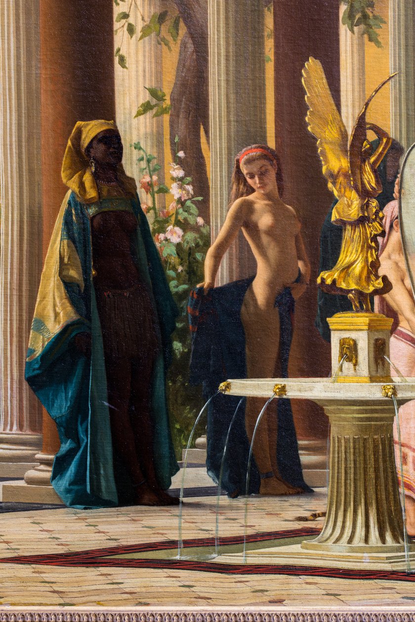 A fürdő után alkotó: Gustave Clarence Rodolphe Boulanger