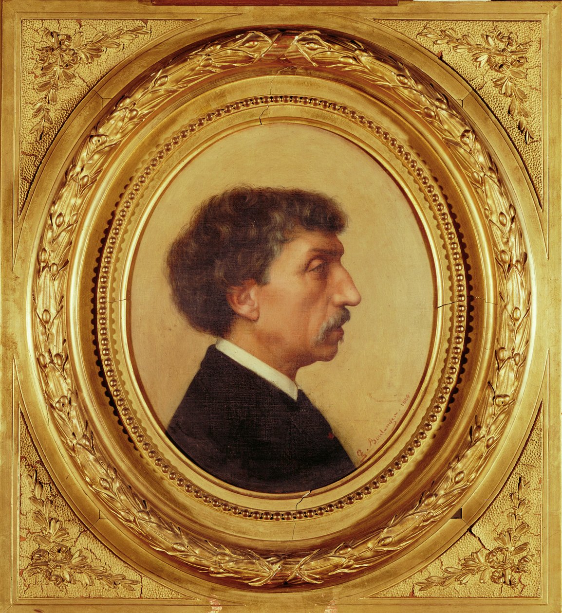 Charles Garnier, építész, akinek tervei az új ... alkotó: Gustave Clarence Rodolphe Boulanger