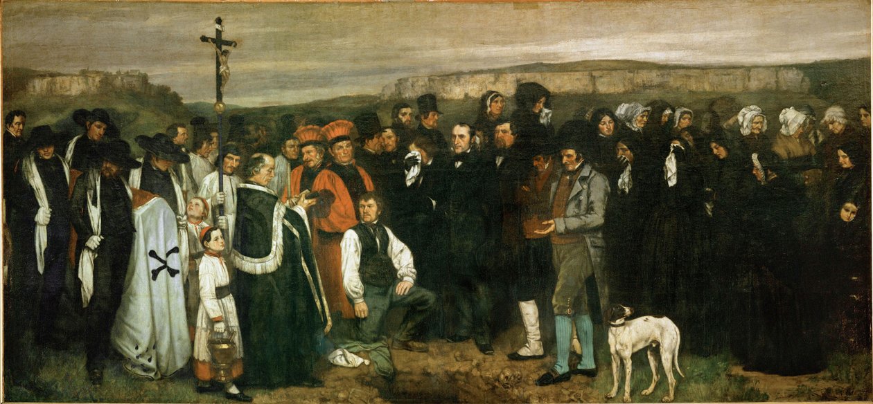 Temetés Ornansban alkotó: Gustave Courbet