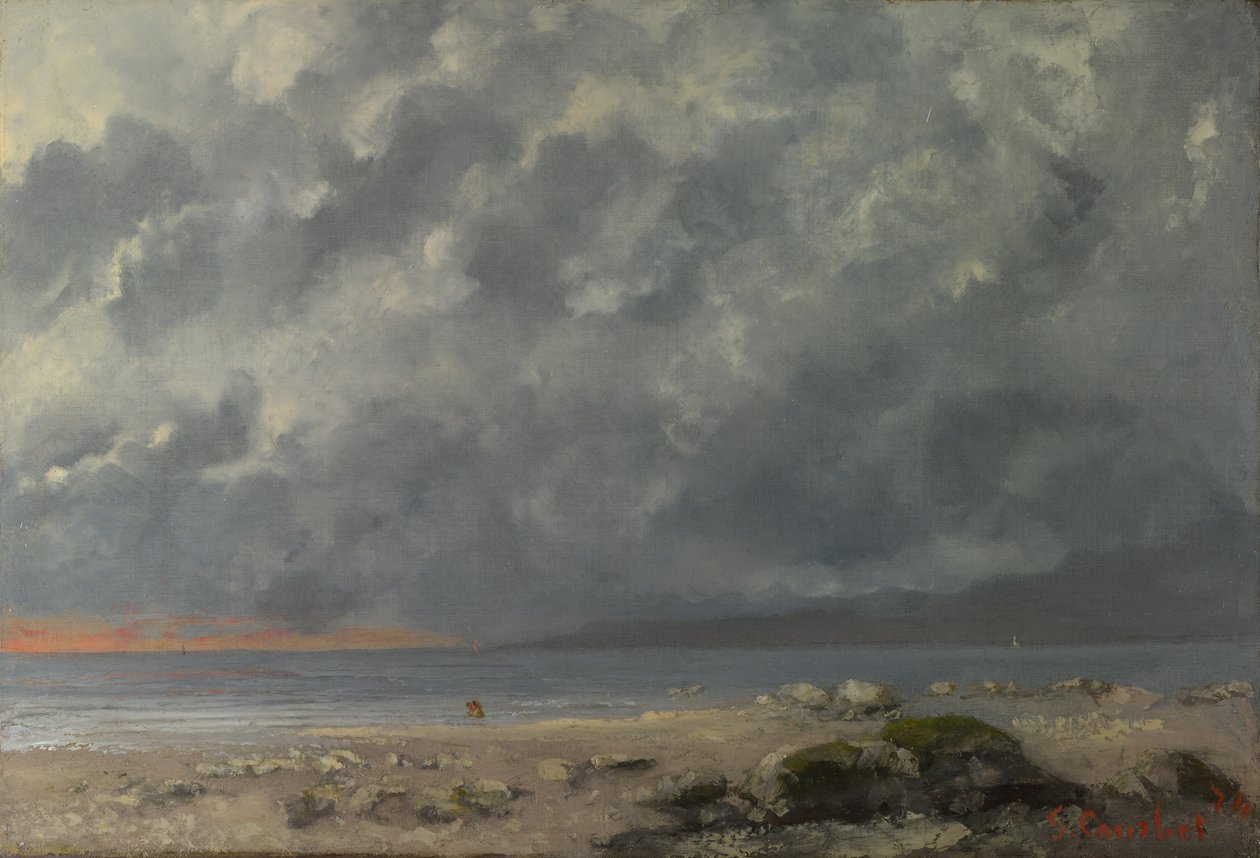 Tengerparti jelenet alkotó: Gustave Courbet