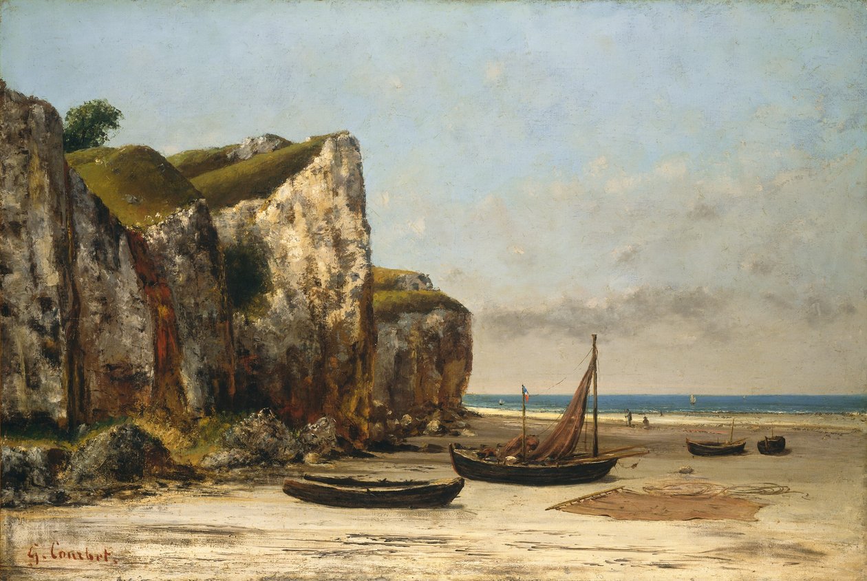 Strand Normandiában, kb. 18721875. alkotó: Gustave Courbet