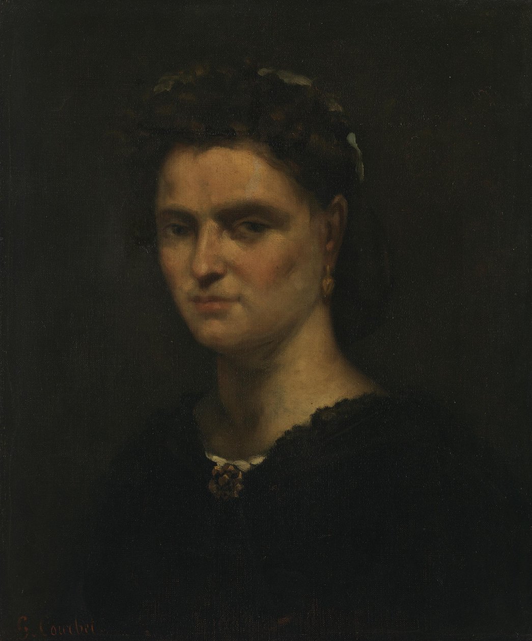 Egy hölgy portréja alkotó: Gustave Courbet