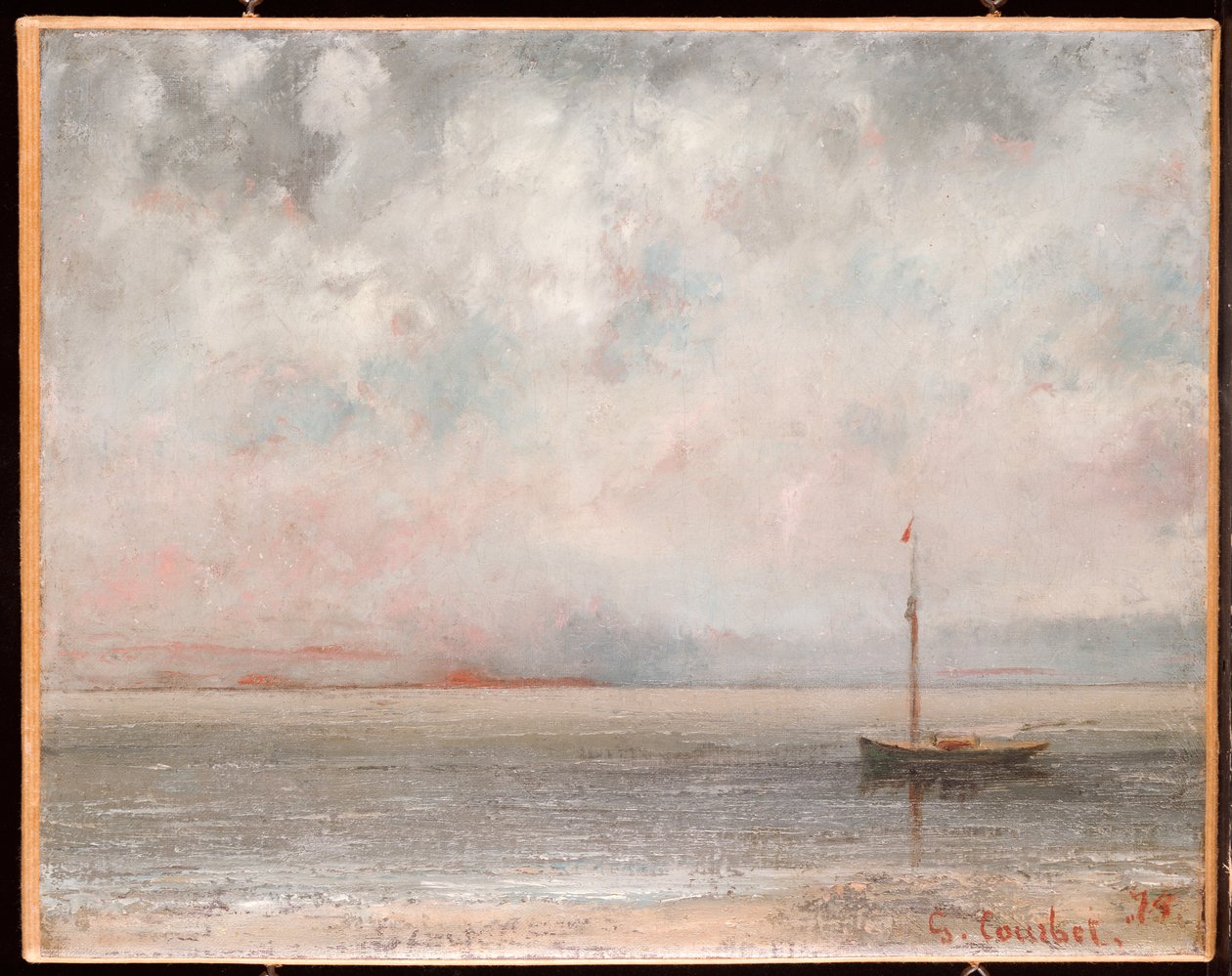 Felhők a Genfi-tavon, 1875 alkotó: Gustave Courbet