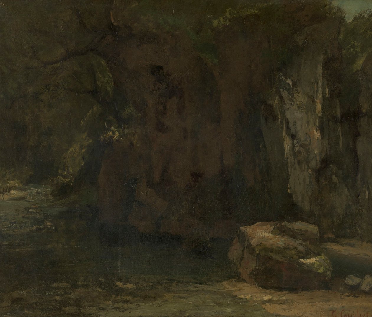 A La Loue-sziklák alkotó: Gustave Courbet