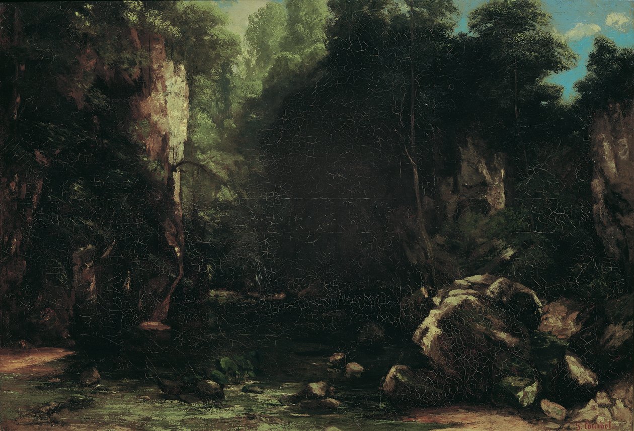 Az árnyas patak alkotó: Gustave Courbet