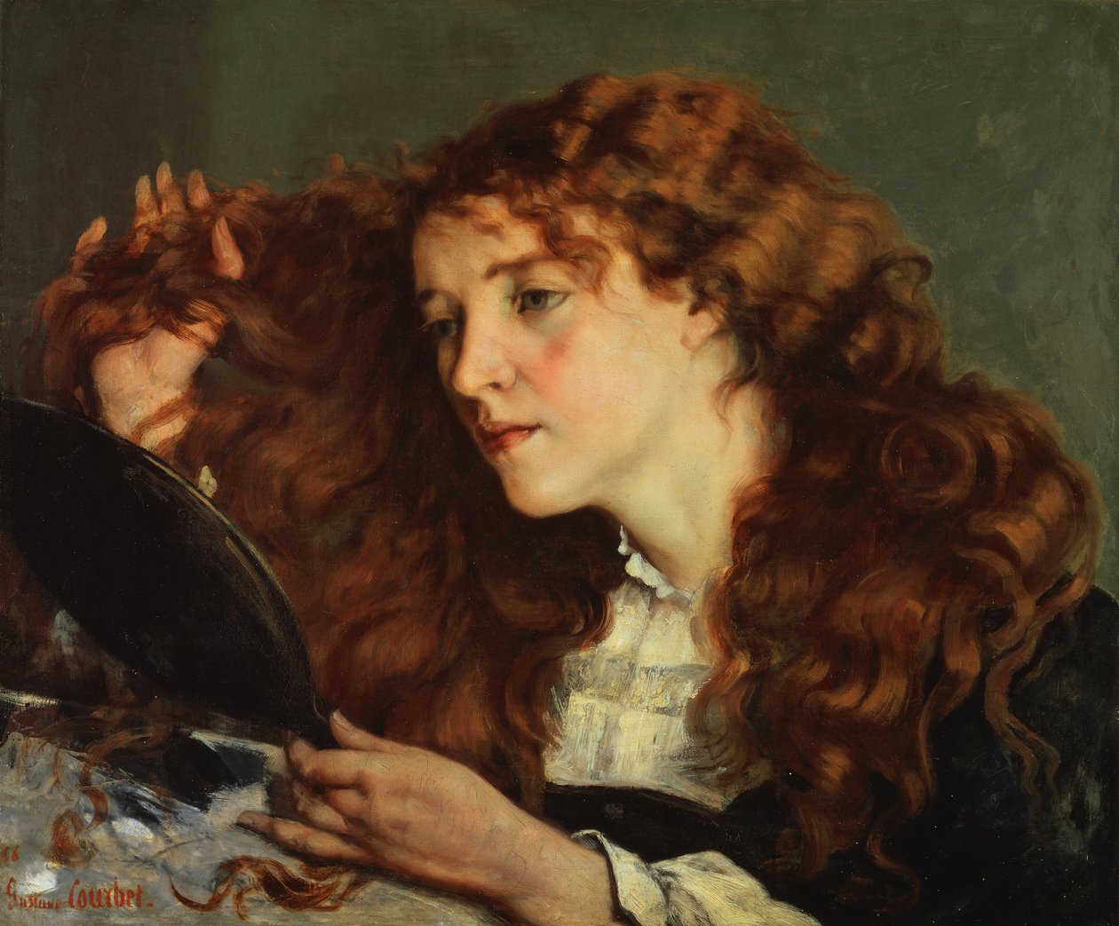 Franciául:  Jo, la belle Irlandaise Jo, a szép ír lány alkotó: Gustave Courbet