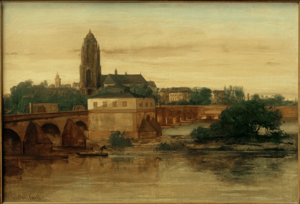 G.Courbet, kilátás Frankfurt am Mainra…. alkotó: Gustave Courbet