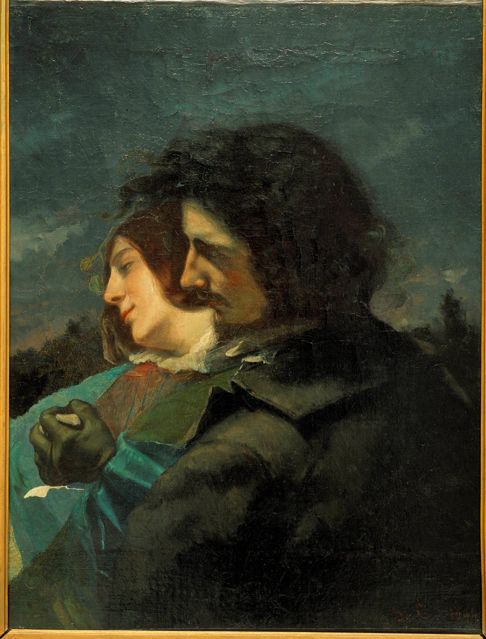 Boldog szerelmesek. Gustave Courbet festménye alkotó: Gustave Courbet