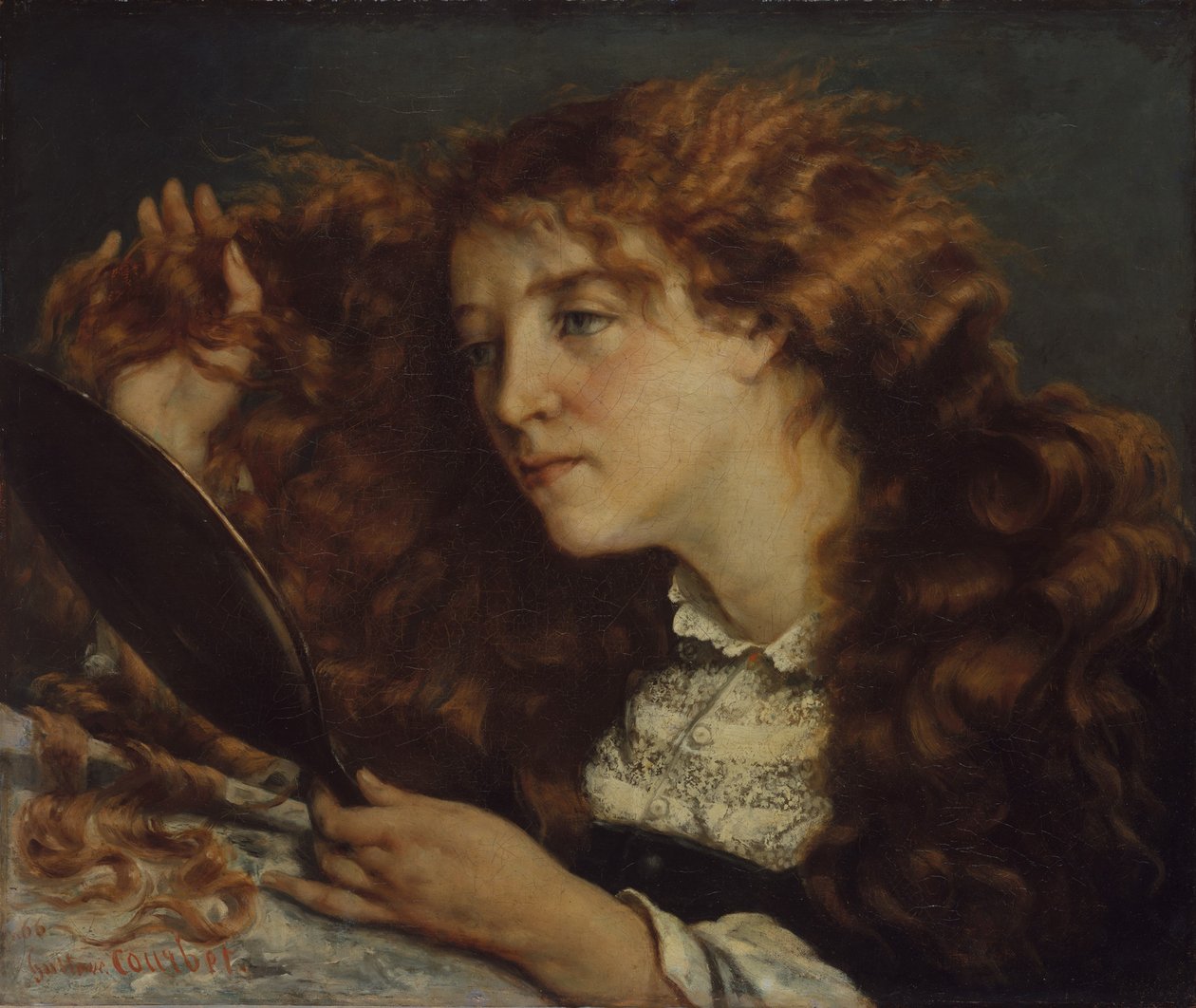 Jo, Az ír szépség, 1865-66. alkotó: Gustave Courbet