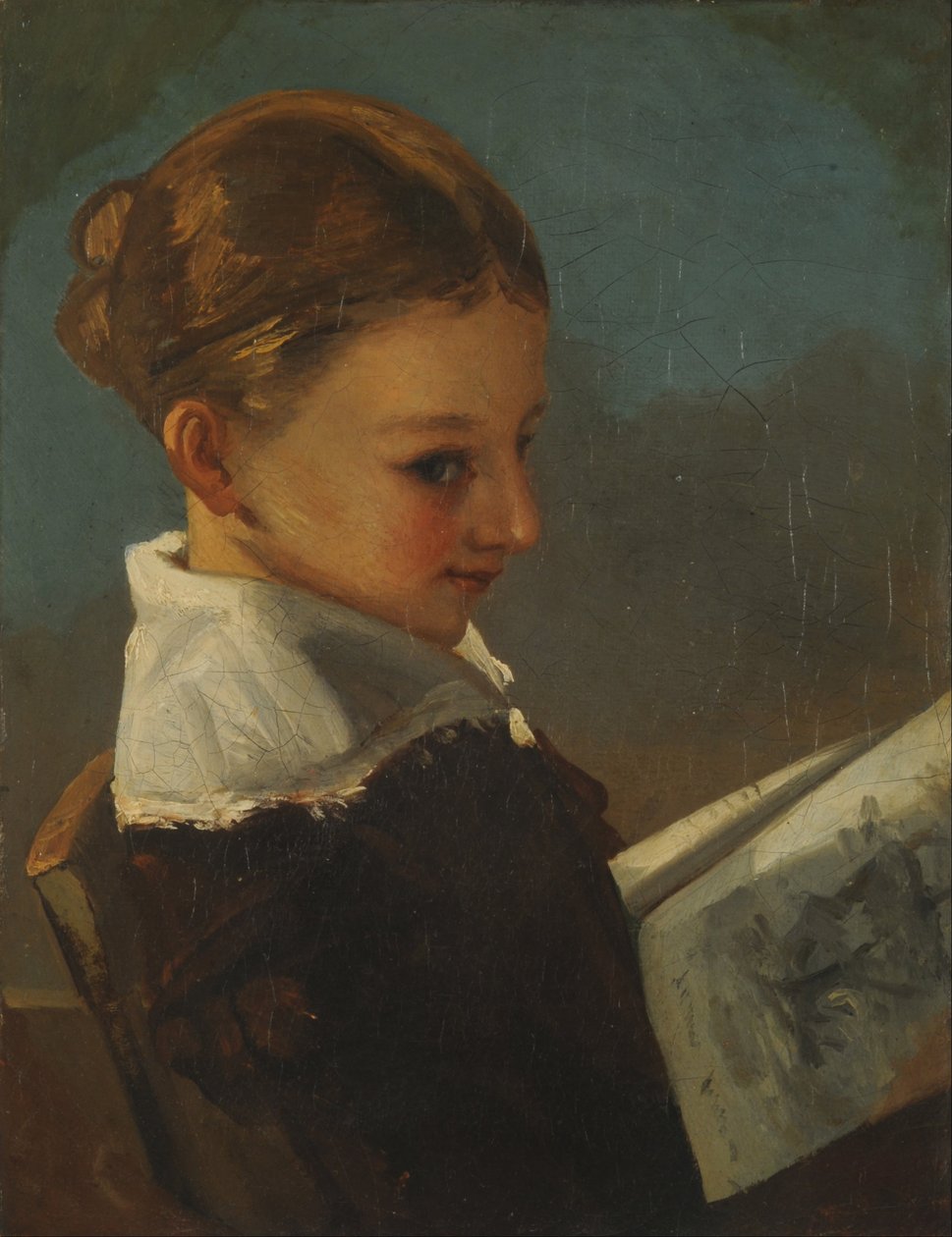 Julieta Courbet tíz évesen alkotó: Gustave Courbet