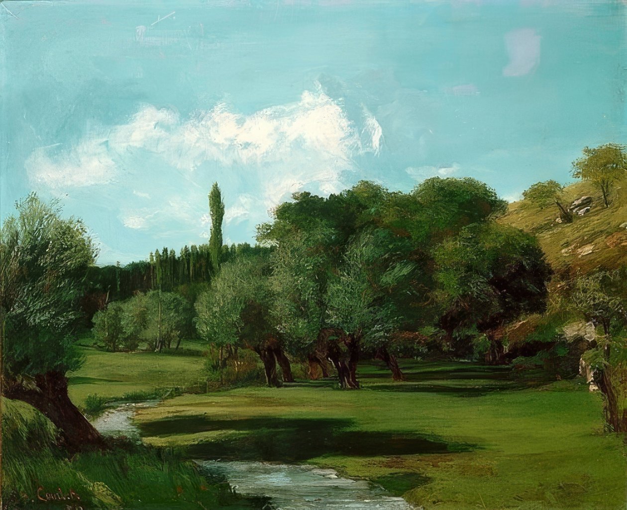 La Bretonnerie im Department Indre. 1856 alkotó: Gustave Courbet
