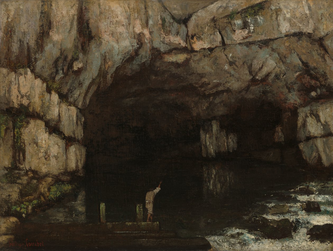 A Loue-barlang, 1864 alkotó: Gustave Courbet
