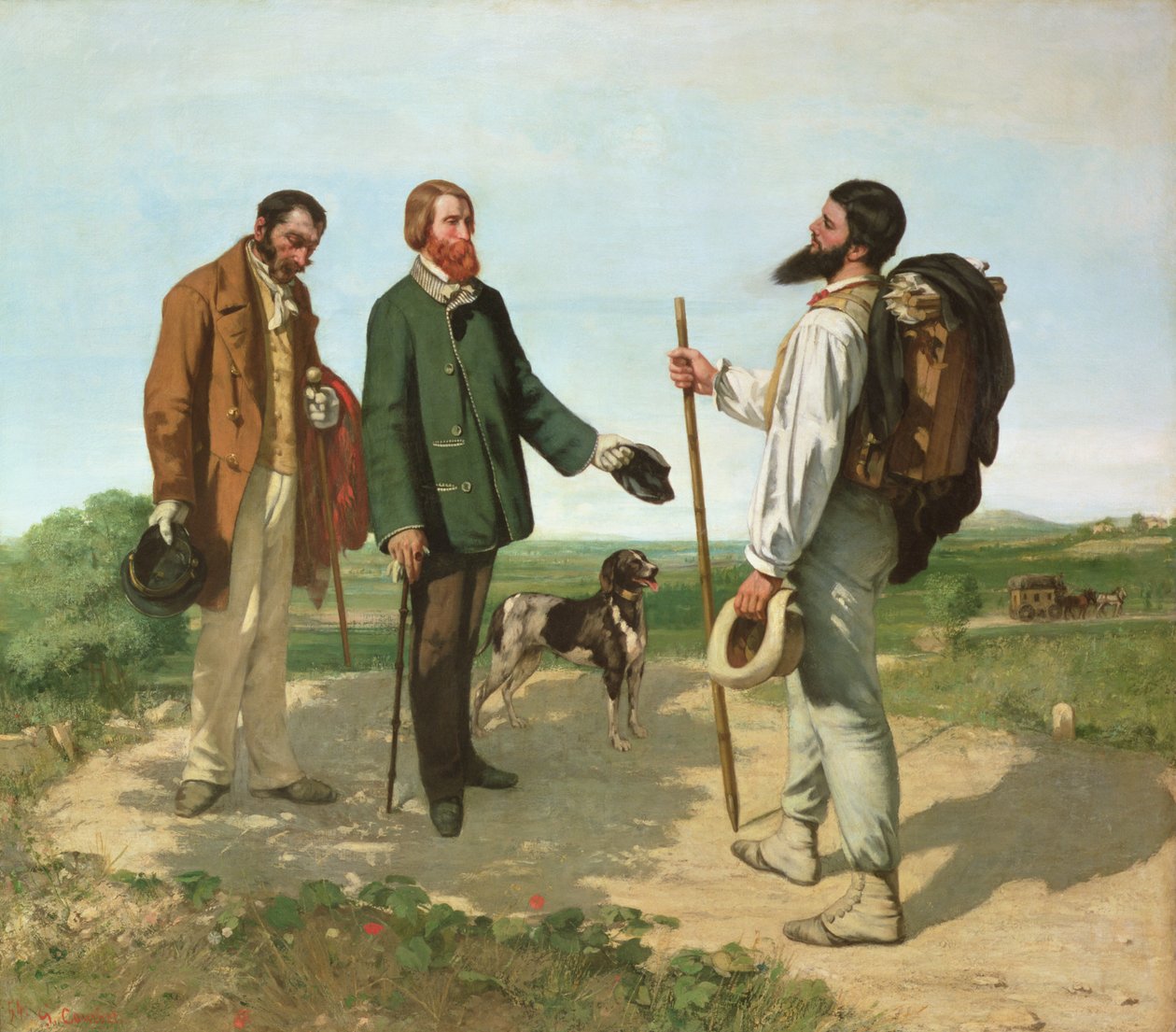 The Meeting, vagy Hello Monsieur Courbet alkotó: Gustave Courbet