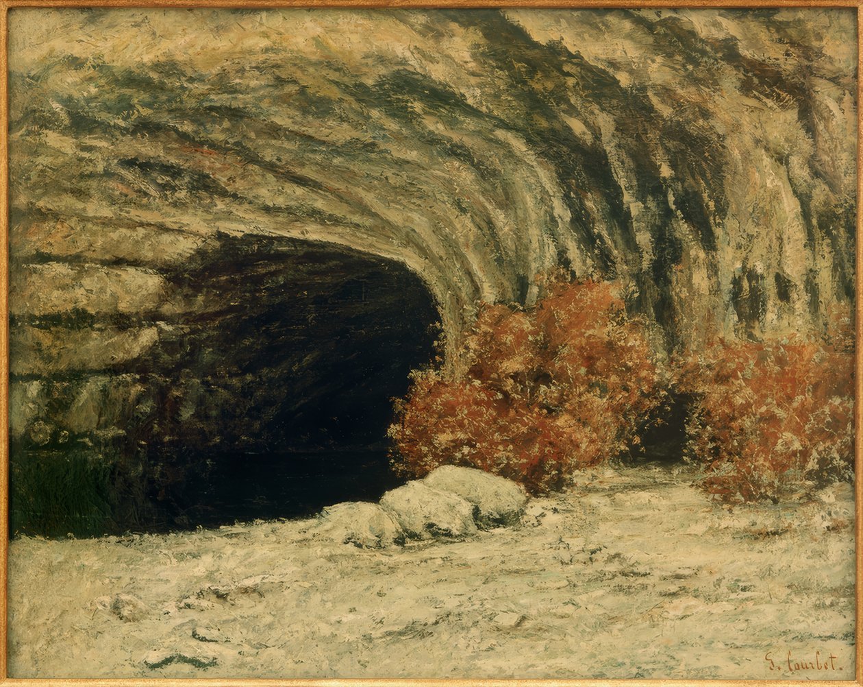 A Loue forrása, tél alkotó: Gustave Courbet