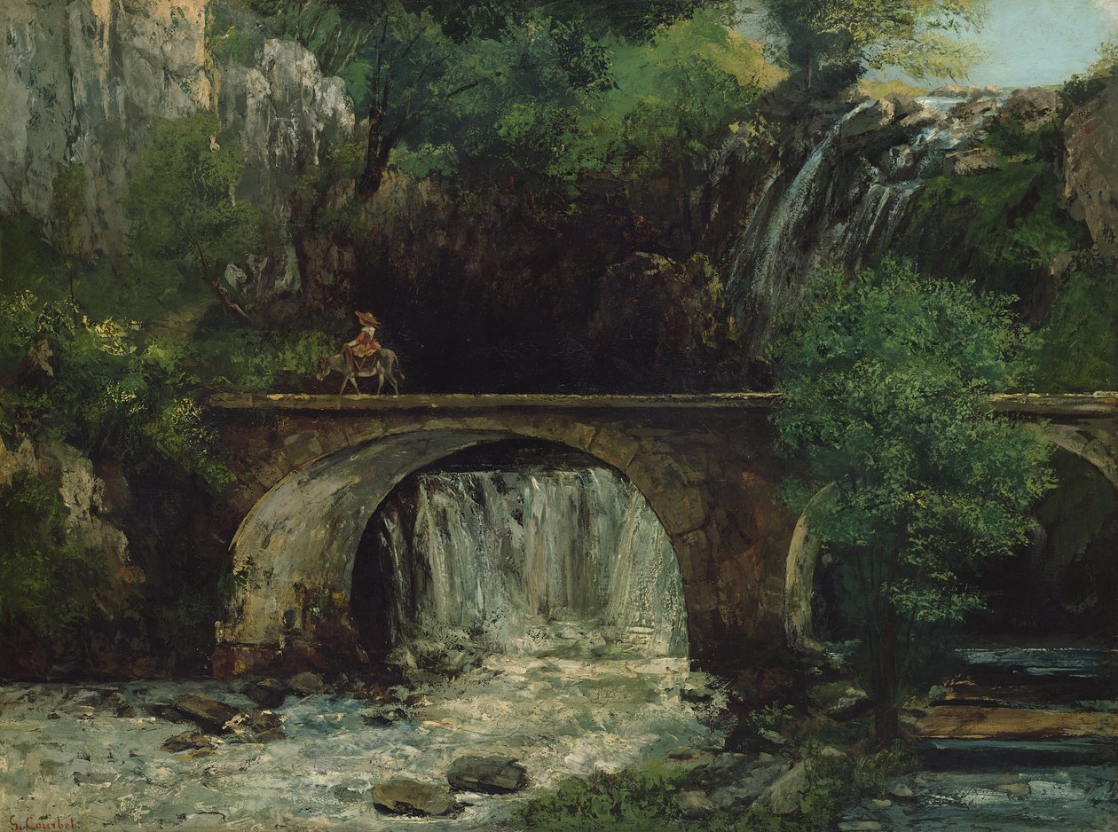 Táj híddal alkotó: Gustave Courbet