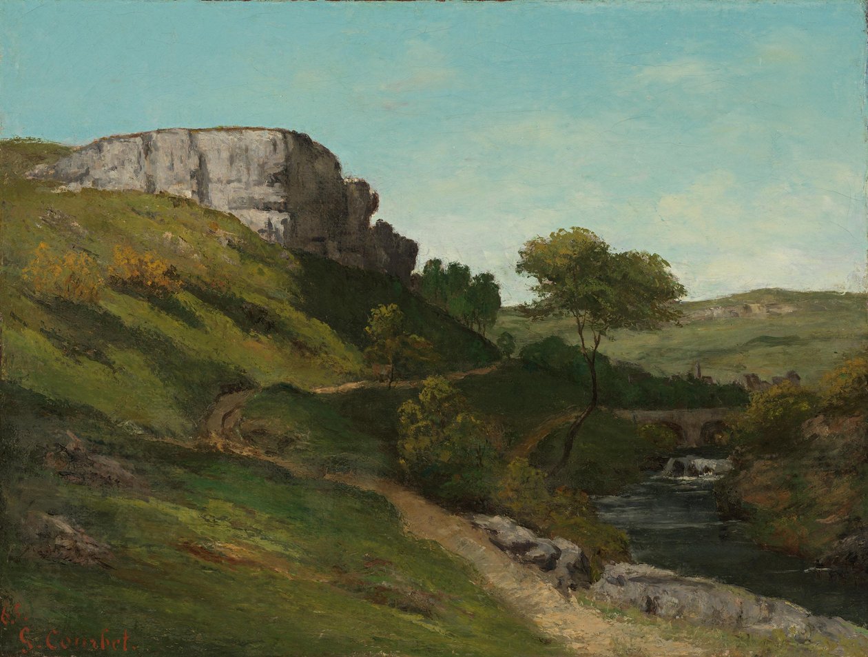 Tájkép Maizières közelében alkotó: Gustave Courbet