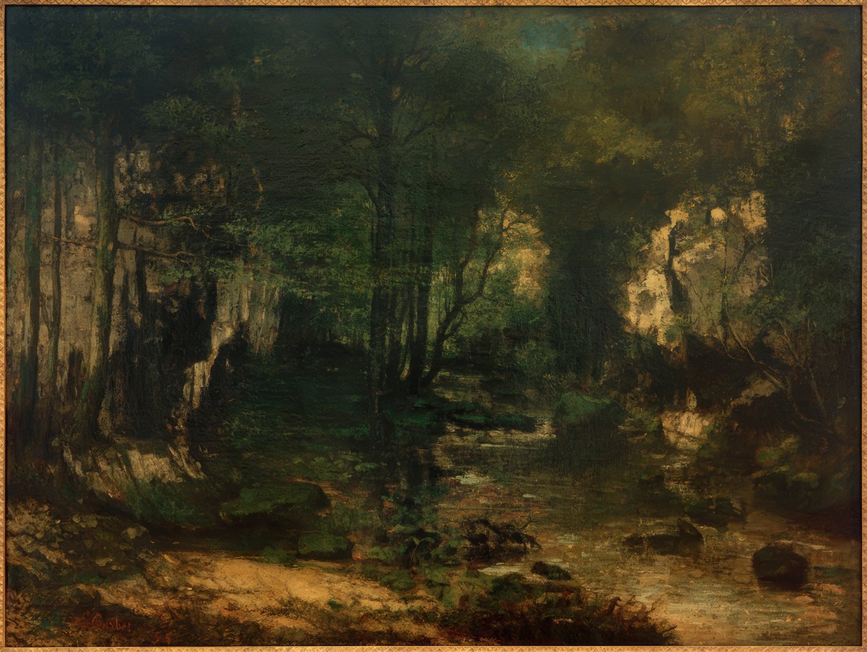 A Ruisseau du Puits-Noir, Loue völgye alkotó: Gustave Courbet