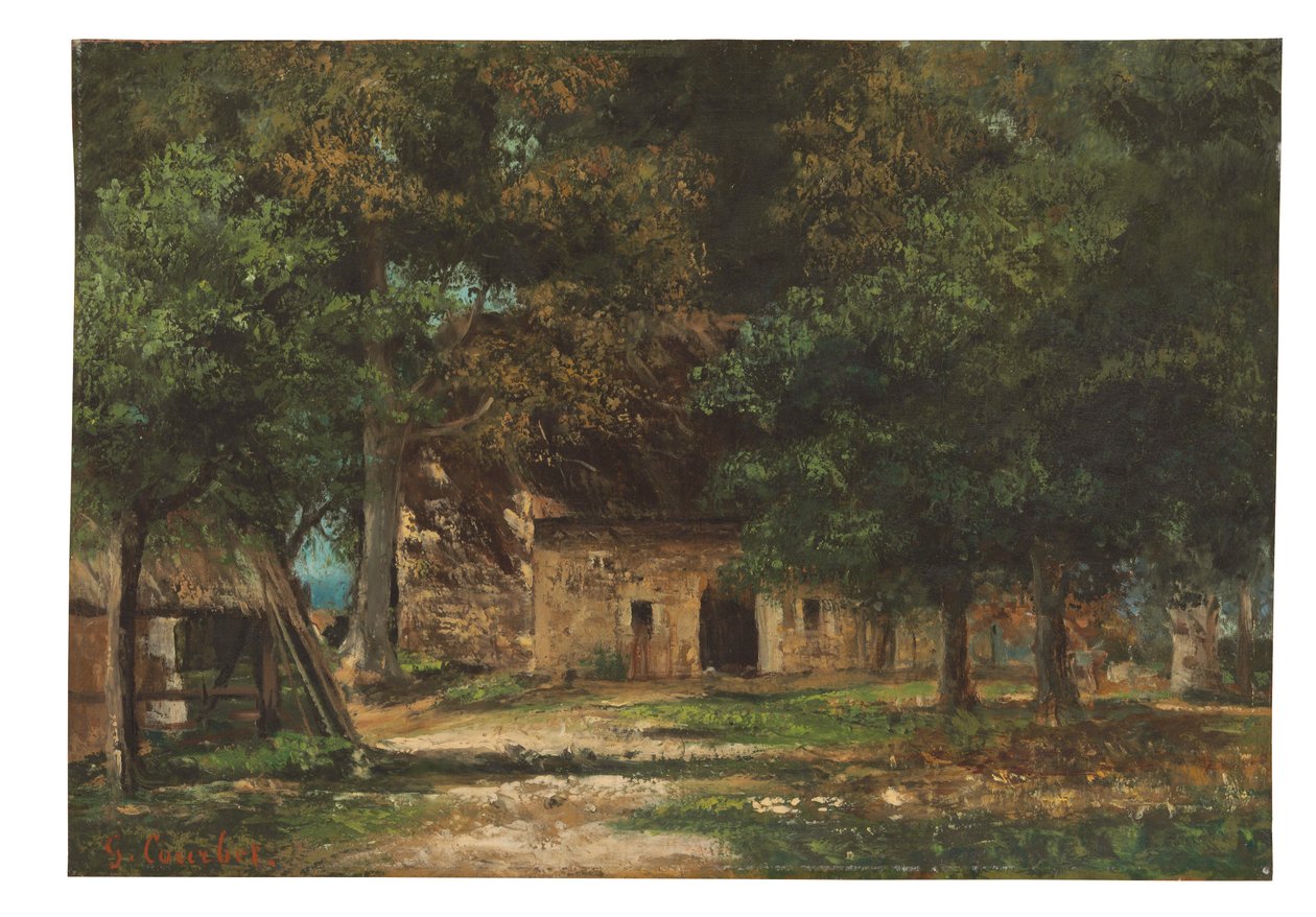 Toutain anya kertje Honfleurben, 1859-61 körül alkotó: Gustave Courbet