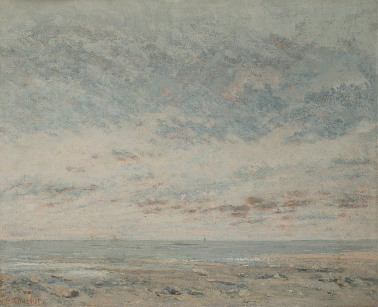 Apály Trouville-nál alkotó: Gustave Courbet