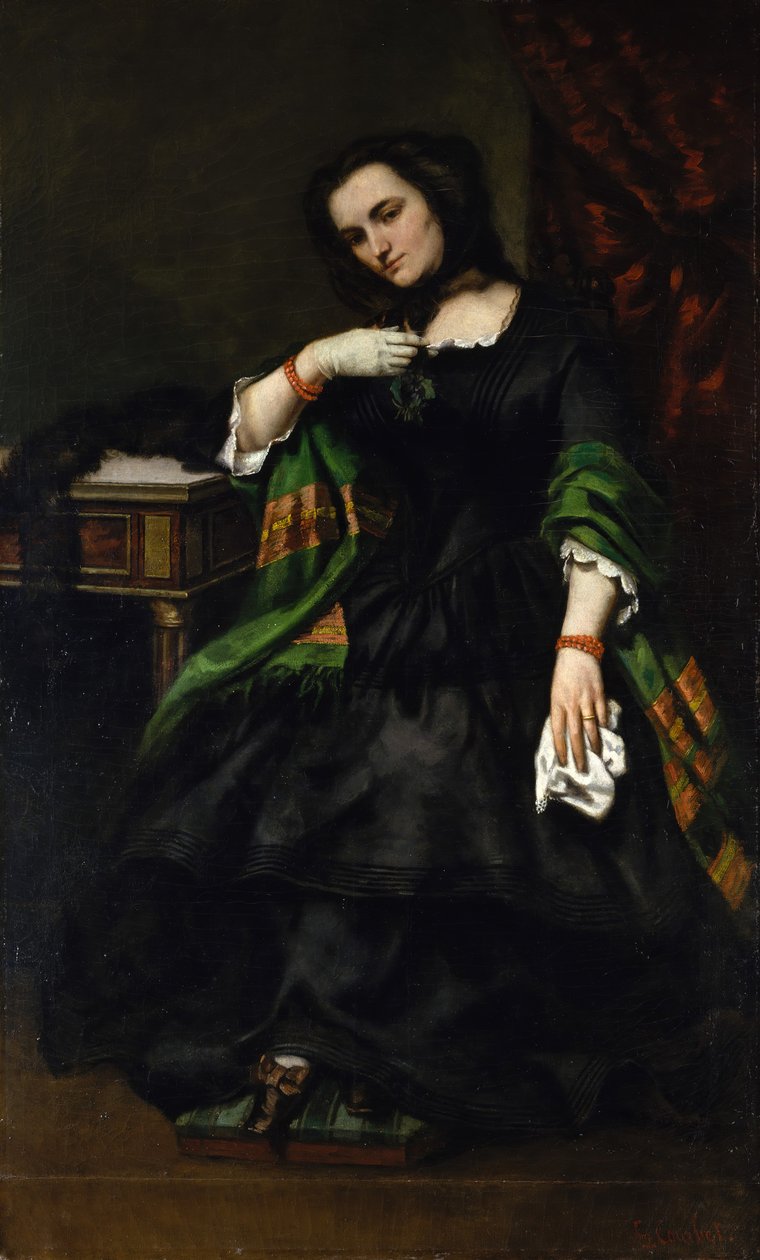 Madame Auguste Cuoq Mathilde Desportes, 1827-1910, kb. 1852-57. alkotó: Gustave Courbet