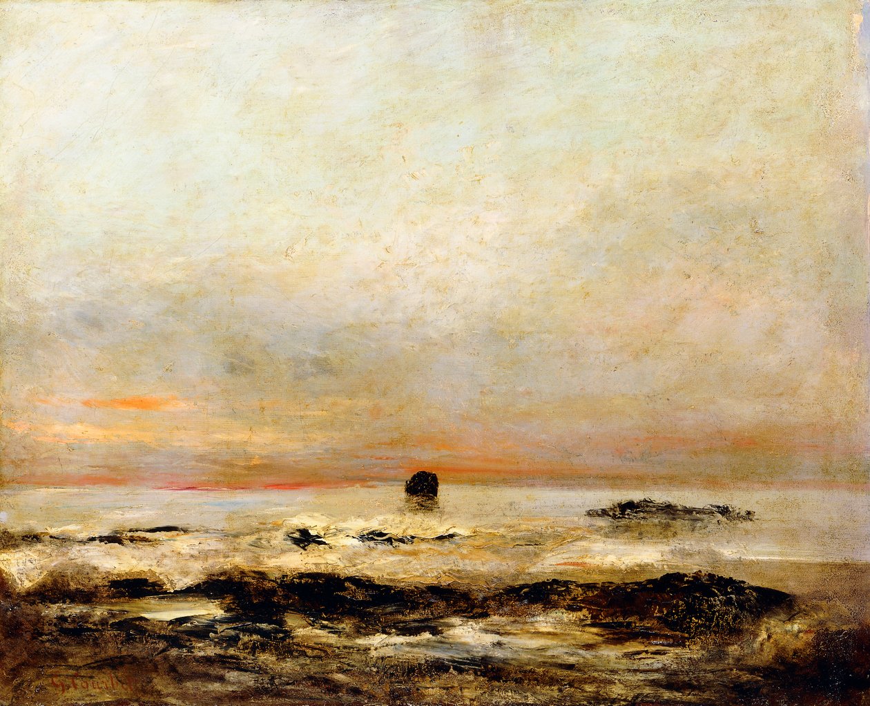 Tengeri, alkotó: Gustave Courbet