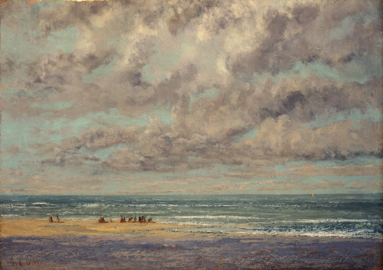 Marine - Les Équilleurs, alkotó: Gustave Courbet