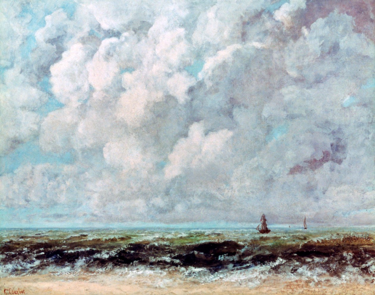 Tengeri táj, 1840-1877 alkotó: Gustave Courbet