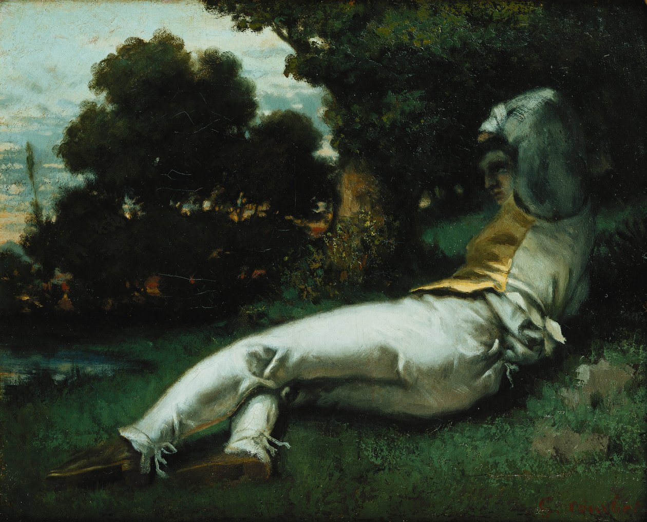 Nap; La Sieste, 1841-42 körül alkotó: Gustave Courbet