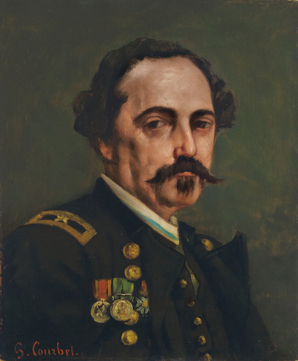 Gustave Paul Cluseret tábornok portréja 1823-1900. alkotó: Gustave Courbet