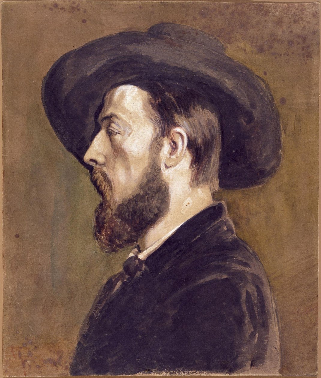 Johan Barthold Jongkind portréja 1819-1891. alkotó: Gustave Courbet