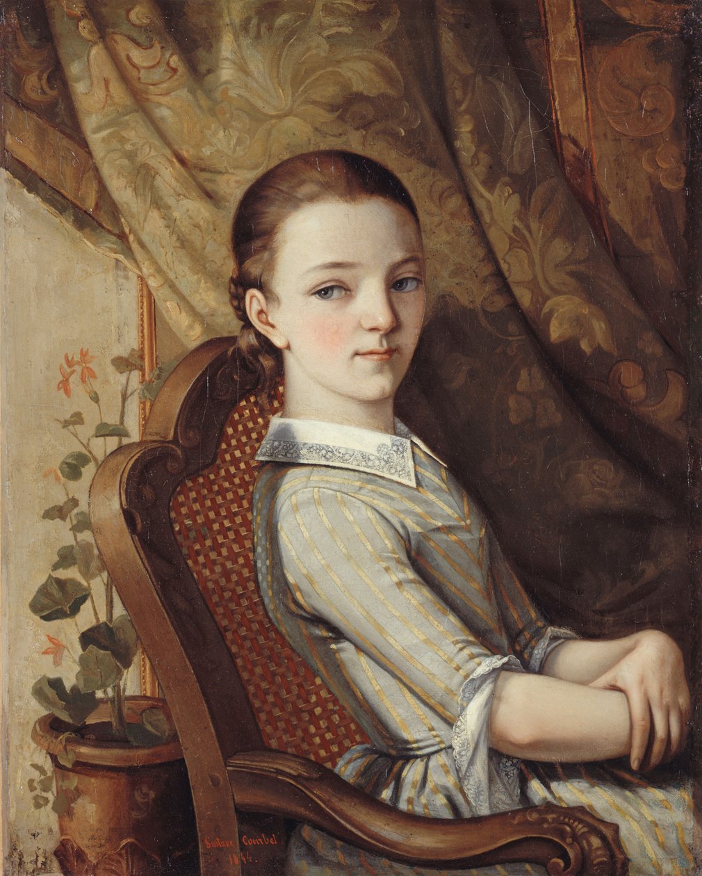 Juliette Courbet portréja alkotó: Gustave Courbet