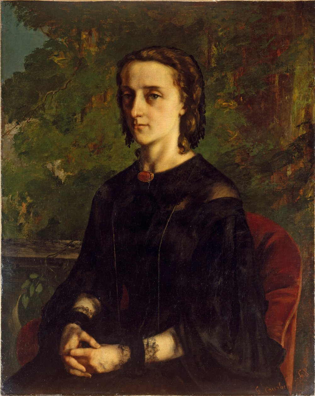 Mme de Brayer vagy a lengyel száműzött portréja, 1858, Gustave Courbet (1819-1877) alkotó: Gustave Courbet