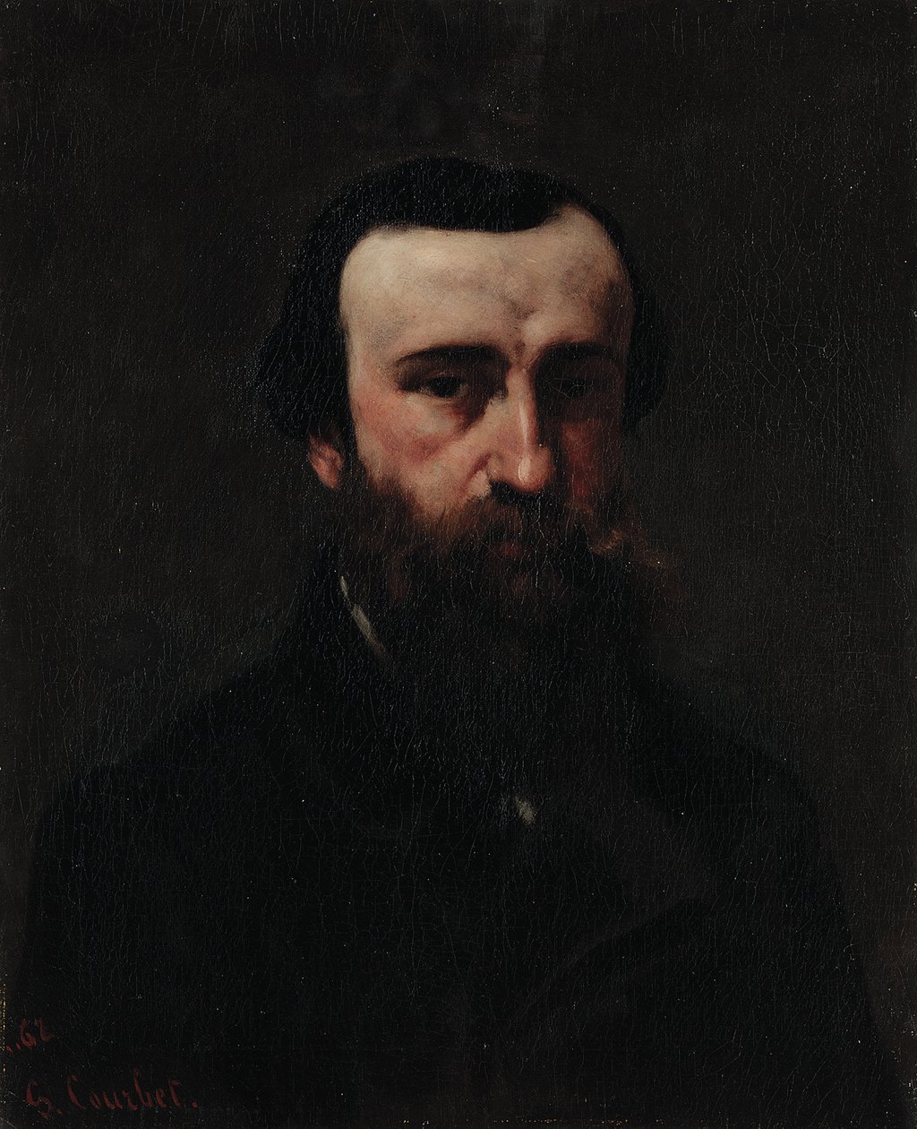 Monsieur Nicolle portréja, 1862 alkotó: Gustave Courbet