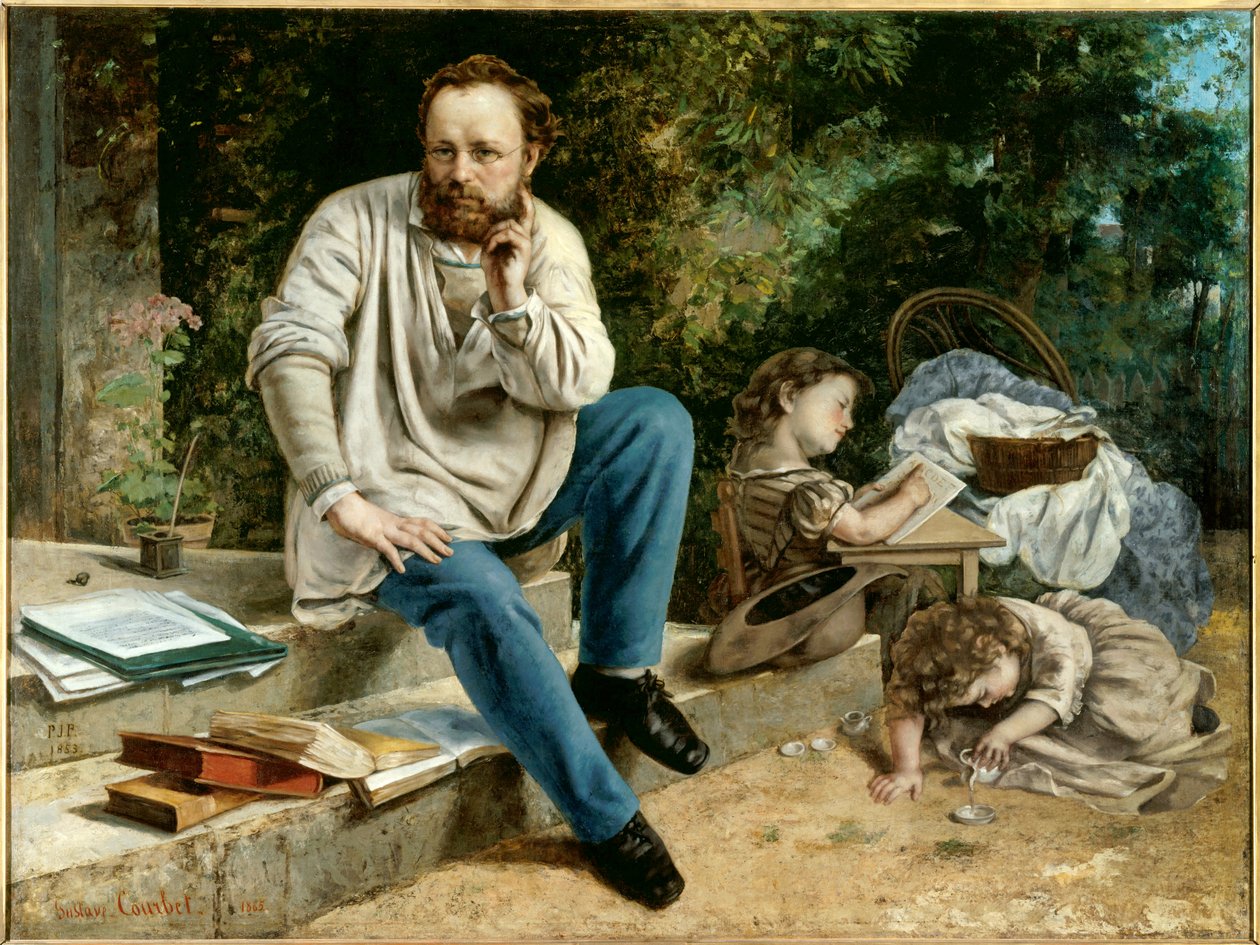 Pierre Joseph Proudhon portréja alkotó: Gustave Courbet