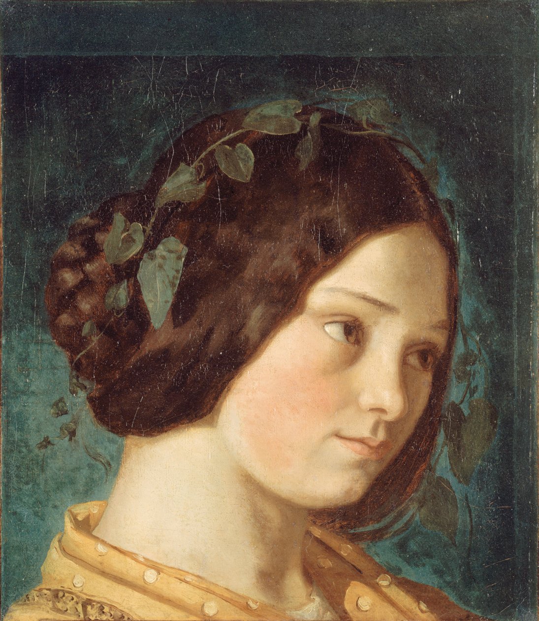 Zelie Courbet portréja, 1842 körül. alkotó: Gustave Courbet