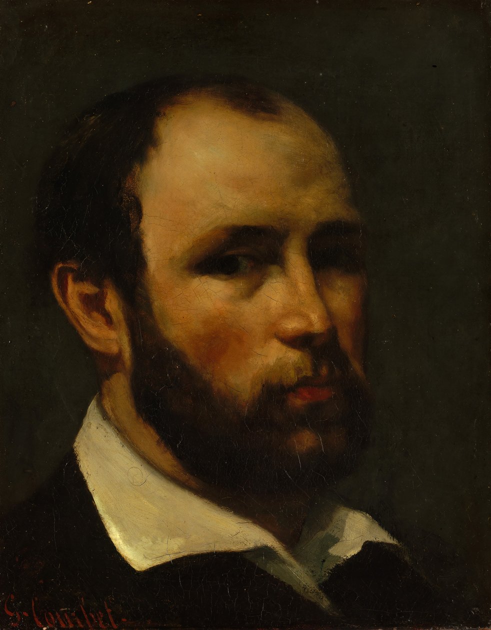 Egy férfi portréja, valószínűleg kb. 1862. alkotó: Gustave Courbet
