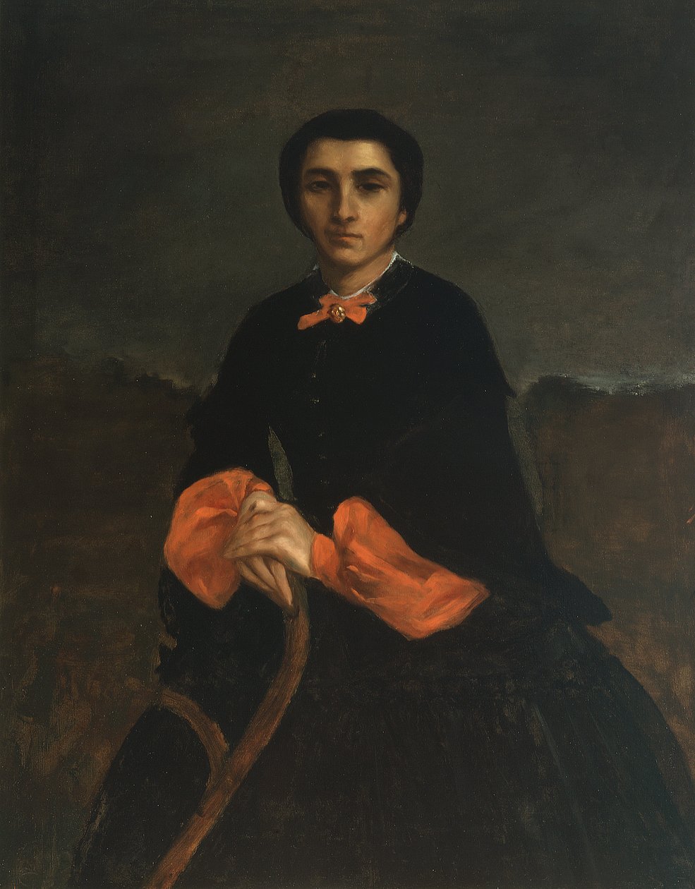 Egy nő portréja: Juliette Courbet alkotó: Gustave Courbet