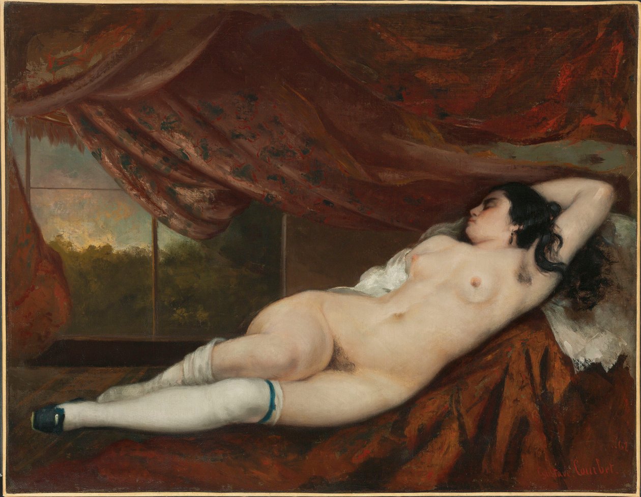Fekvő női akt, 1862 alkotó: Gustave Courbet