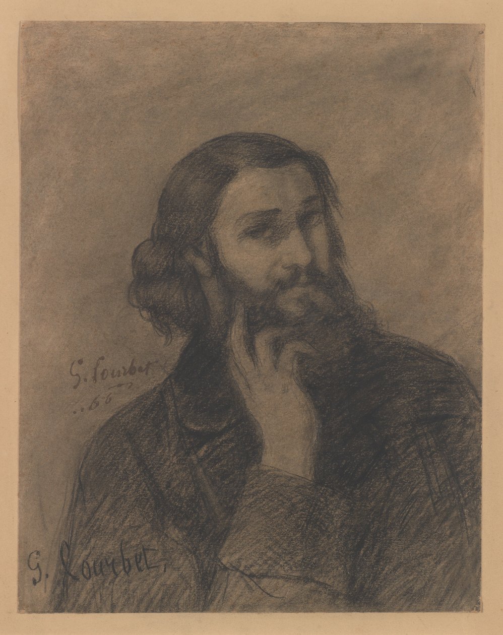 Önarckép alkotó: Gustave Courbet