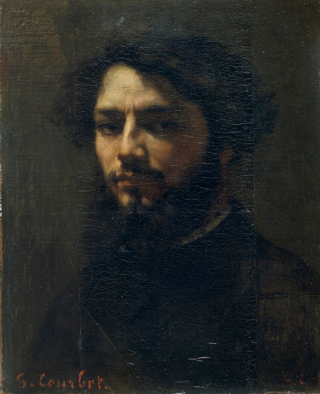 Önarckép, c. 1850. alkotó: Gustave Courbet