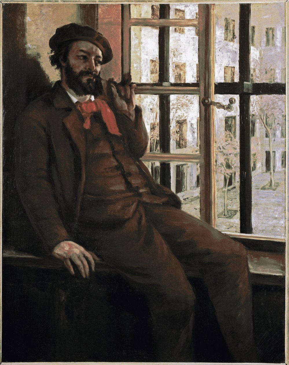 Önarckép Sainte-Pelagie börtönében A művészt bebörtönözték, mert részt vett a kommunában – Gustave Courbet festménye alkotó: Gustave Courbet