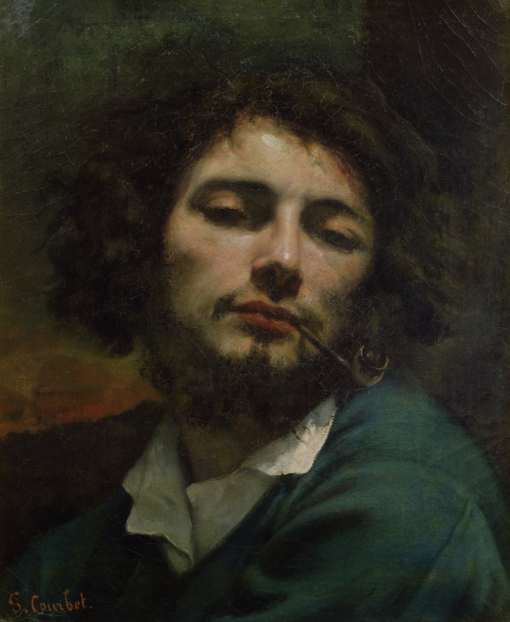 Önarckép vagy: Az ember pipával, 1846 körül (olaj, vászon) alkotó: Gustave Courbet