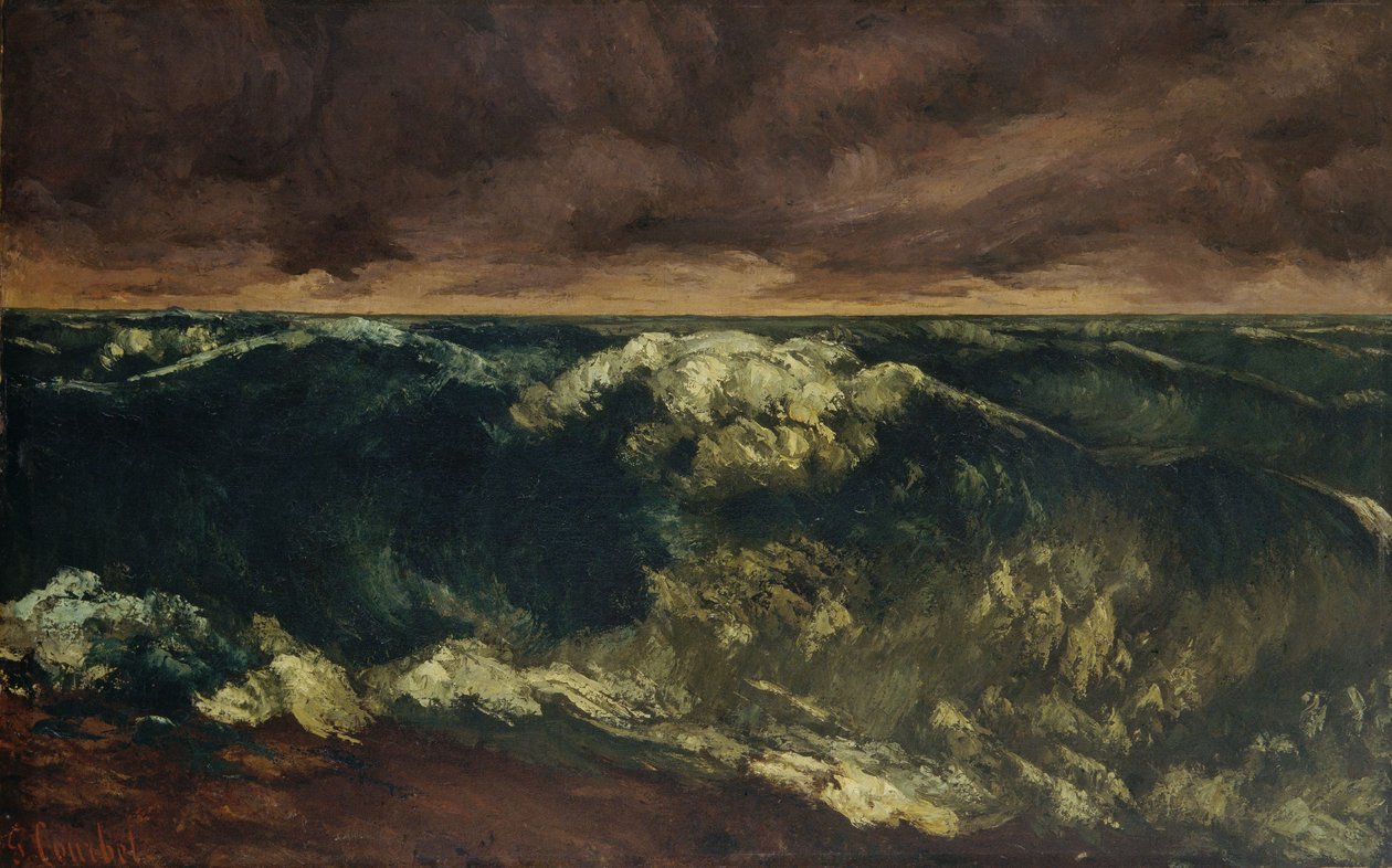 Szörfhullám alkotó: Gustave Courbet